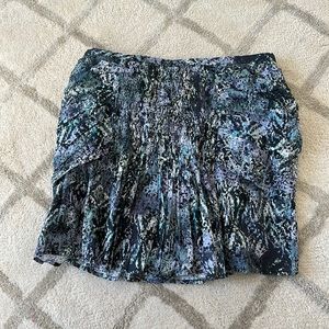 IRO blue colorful print dressy skirt